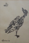 Fang - Pássaro - aguada - 34 x 24 cm - 1970