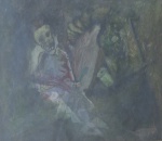 Jair Glass - sem título - técnica mista sobre cartão - 17 x 22,5 cm - 1980