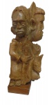 De Paula - Duas cabeças - escultura em pedra sabão - 67 cm de altura