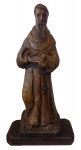 Autor Desconhecido - Frade - escultura em madeira - 57 cm de altura - século 20