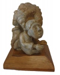 De Paula - sem título - Escultura em pedra sabão - 32 cm de altura - 1984
