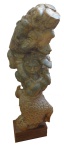 De Paula - sem título - escultura em pedra sabão - 100 cm de altura