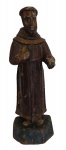Autor Desconhecido - Santo Francisco - escultura em madeira - 38 cm de altura (no estado)