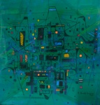 Roberto Burle Marx - Sem título - Panneaux - 80 x 80 cm - 1989
