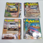 Lote com 20 Revistas, 4X4&CIA, Temas Diversificados. Medidas do Lote: Altura: 6,5 cm, Largura: 21,5 cm, Comprimento: 28 cm, Peso Total: 3800 g.