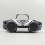 Rádio CD Player, Marca Philips, Modelo AZ2025, Não testado o funcionamento. Medidas: Altura: 17 cm, Largura: 26 cm, Comprimento: 49 cm, Peso: 4610 g.