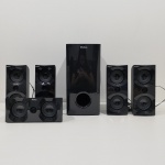 Caixas de Som para Home Theater, Marca Philco, Modelo PHT700BT, Na Caixa, Em Ótimo estado de Conservação, Não testado o Funcionamento. Medidas da Caixa: Altura: 27,5 cm, Largura: 42,5 cm, Comprimento: 48,5 cm, Peso Total: 6100 g.