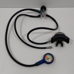 Regulador de Mergulho, Acompanha 1 Estágio, 2 Estágio, Mangueira, Fonte Alternativa e Manômetro, Brut e Pro Dive, Não testado o funcionamento. Medidas: Altura: 13,5 cm, Largura: 8,5 cm, Comprimento: 15 cm, Peso: 1760 g.