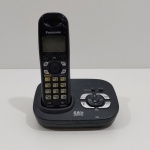 Telefone sem Fio Digital, Marca Panasonic, Modelo KX-TG4621LA, Não testado o funcionamento. Medidas: Altura: 17 cm, Largura: 11 cm, Comprimento: 14,5 cm, Peso: 330 g.