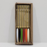 Jogo com 6 Garfos para Fondue, Japão, Sem marca aparente. Medidas da Embalagem: Altura: 3 cm, Largura: 12,5 cm, Comprimento: 30 cm, Peso Total: 210 g.