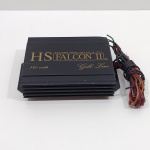 Módulo de Amplificador, Marca HS Falcon II Gold Line, Não testado o funcionamento. Medidas: Altura: 5 cm, Largura: 13 cm, Comprimento: 19,5 cm, Peso: 1690 g.