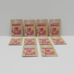 Lote com 10 Pacotes Lacrados de Figuirinhas Antigas Festival Patota. Medidas de Um: Altura: 10 cm, Comprimento: 6 cm, Peso Total: 20  g.