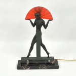 PIERRE LE FAGUAYS (França 1892/1962) - Grande escultura luminária em metal fundido, intitulada "