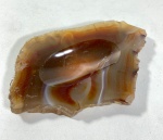 CINZEIRO EM PEDRA ÁGATA NATURAL. MEDIDAS: 11,5 X 19 CM