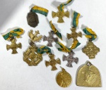 MILITARIA - LOTE DE MEDALHAS DIVERSAS. MEDIDAS DA MAIOR: 4,5 X 4,5 CM / DA MENOR: 3 X 3 CM