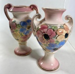 DUAS ÂNFORAS EM CERÂMICA, MEDIDAS: 15 X 11 X 16 CM