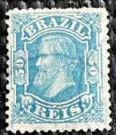 Dom Pedro II (Cabeça Pequena) - nº 48 - carimbado.