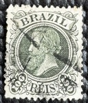 Dom Pedro II (Cabeça Pequena) - nº 49 - carimbado.