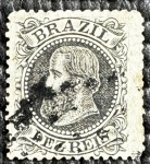 Dom Pedro II (Cabeça Grande) - nº 51 - carimbado.