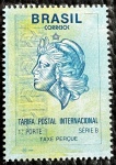Comprovante de franqueamento Internacional - nº 697 - mint.