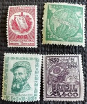 Comemorativo - 4 selos - C-110 (mint), C-118 (mint), C-130 (novo) e C-157 (novo).
