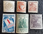 Comemorativo - 6 selos - Década de 1940 - 5 novos e 1 usado.