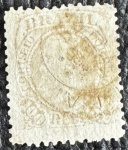 Império - Dom Pedro II `Fundio Cruzado` - nº 58 - carimbado (150 UF).