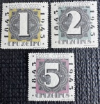 Aéreo - Série Completa `Brapex II` - 1943 - A-48 a A-50 - novo (14,5 UF).