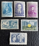 Comemorativo - 1952 - 6 selos - C-274, C-281, C-283, C-286, C-287 e C-289 - novo (6 UF).