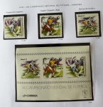 Bloco e Comemorativos do bloco - 1982 - Copa do Mundo - B-50 + C-1245/C-1247- mint (31,8 UF).