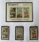 Bloco e Comemorativos do bloco - 1982 - Brapex II - B-51 + C-1250/C-1252 - mint (45 UF).