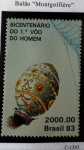 Bloco - Brasiliana 83 - Balonismo - C-1345 (Selo do B-62) - mint (100 UF).