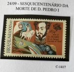 Comemorativo - 1984 - Sesquicentenário da Morte de D. Pedro I - C-1417 - mint (8 UF).