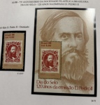 Bloco e Comemorativos do bloco - 1986 - Dia do Selo - B-72 + C-1517 - mint (10 UF).