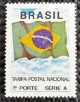 Regular - Franqueamento - Bandeira Nacional - 1991 - nº 689 - mint (2 UF).