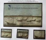 Bloco e Comemorativos do bloco - 1992 - Lubrapex 92 - B-92 + 3 selos C-1791 a C-1793 - mint (18 UF).