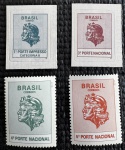 Regular - Série Franqueamento - 1994 - nº 706 a 709 - 4 selos - mint (11,5 UF).
