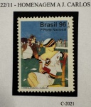 1996 - Comemorativo - C-2021 - Homenagem a J. Carlos  (vide foto) - mint (5 UF).