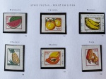 1997 - Regular - Frutas - Série Completa - Percê em linha - nº 734 a 739 - mint (15 UF).