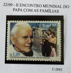 1997 - Comemorativo - C-2043 - Papa João Paulo II - (vide foto) - mint (7 UF).