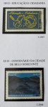 1997 - Comemorativo - 2 selos - C-2067 e C-2068 - Educação  e Cent. De BH - (vide foto) - mint (5,6 UF).