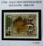 1999 - Comemorativo. Vale dos Dinossauros, Sousa - PB, C2193 (vide foto), mint (6 UF).