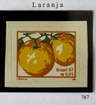 1999 - Regular - Frutas - microserrilhado - nº 767. Mint (3 UF).