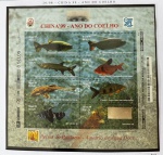 1999 - Bloco B-113 - Peixes Pantanal (vide foto) - mint (28 UF).