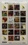 2000 - Comemorativo. 500 Anos do Brasil. Folha, c/ 20 selos + 4 vinhetas, C-2255/C2274 (vide foto), mint (100 UF).