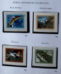 2000 - Regular - Esportes Radicais - 4 selos, nº 787 a 790 - mint (3 UF).