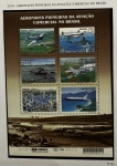 2001 - Bloco. Aeronaves Pioneiras, B-122 (vide foto) - mint (27 UF).