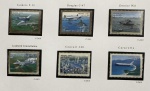 2001 - Aeronaves Pioneiras, Selos do B-122, C2410 a C2415 (vide foto) - mint (27 UF).