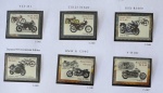 2002 - Motocicletas, 6 selos do B-129, C2482 a C2487 (vide foto) - mint (36 UF).