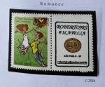 2004 - Comemorativo. Selo Personalizado, Vinheta e Romance, C2558 (vide foto), mint (20 UF).